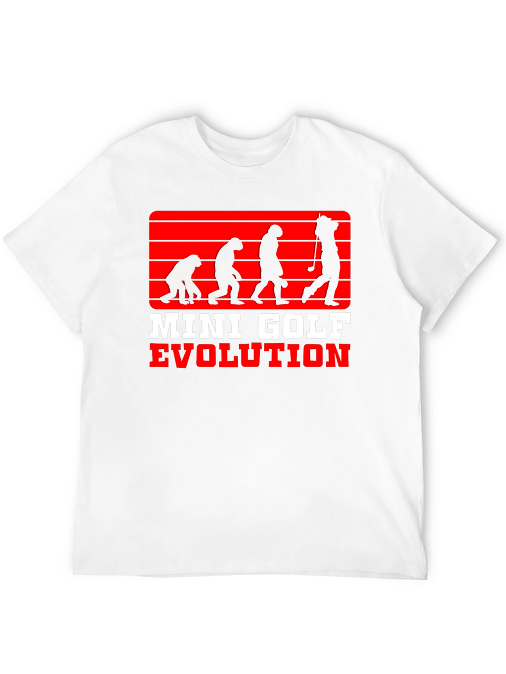 Mini Golf Evolution Tee - Funny Golfer T-Shirt