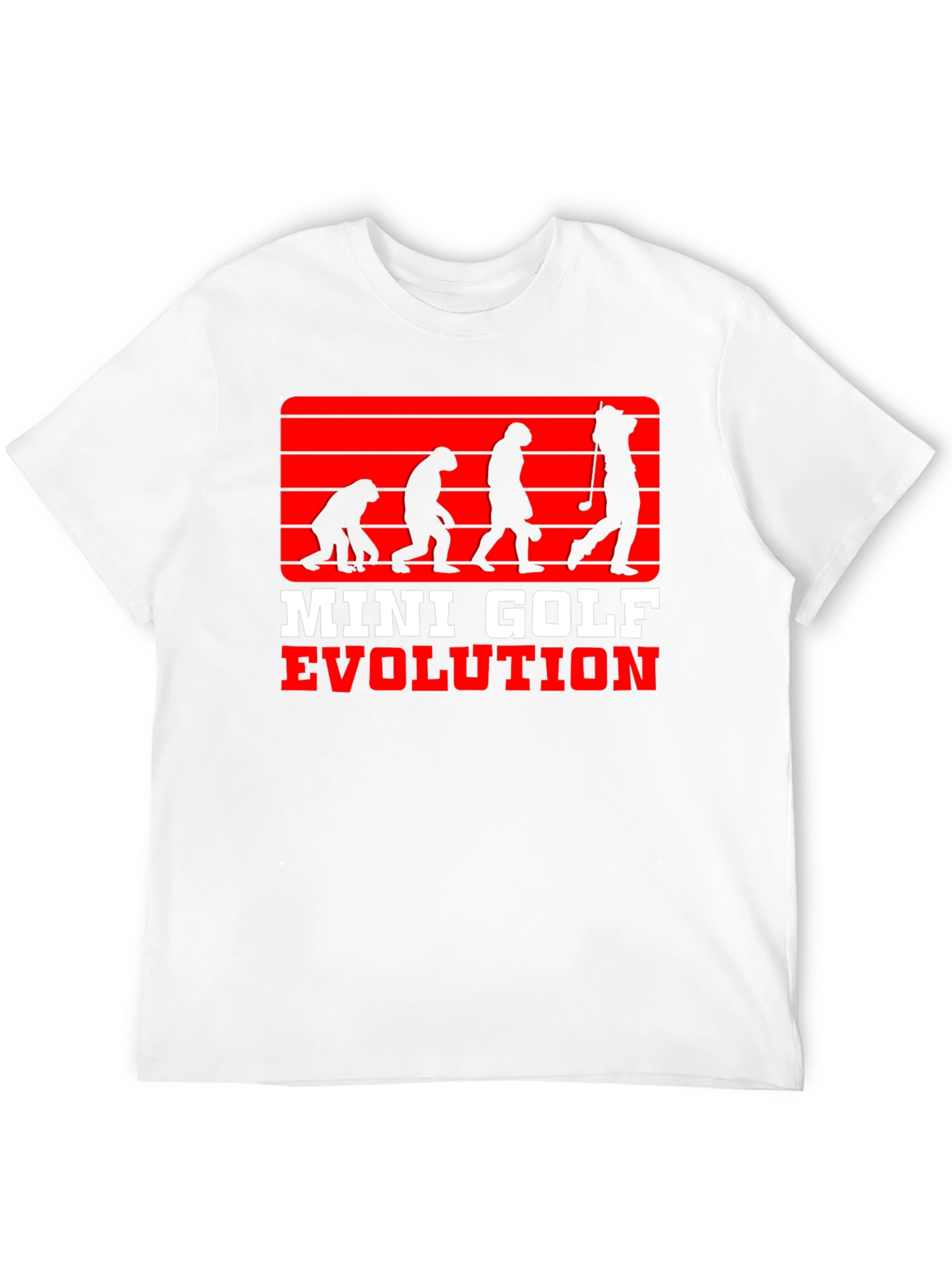 Mini Golf Evolution Tee - Funny Golfer T-Shirt