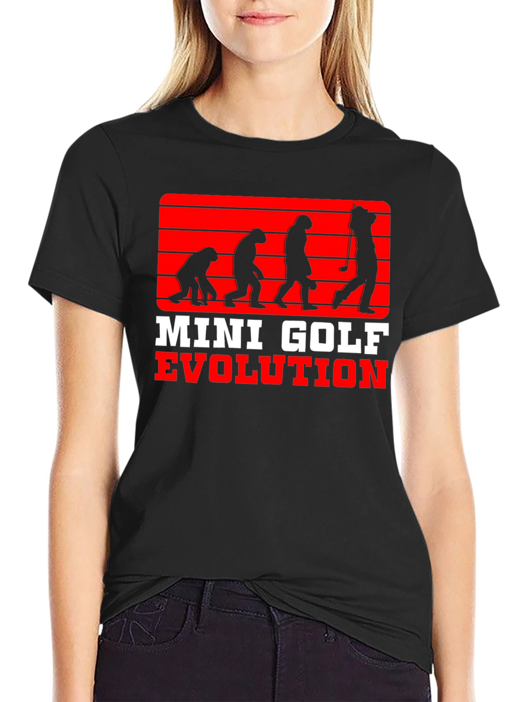 Mini Golf Evolution Tee - Funny Golfer T-Shirt