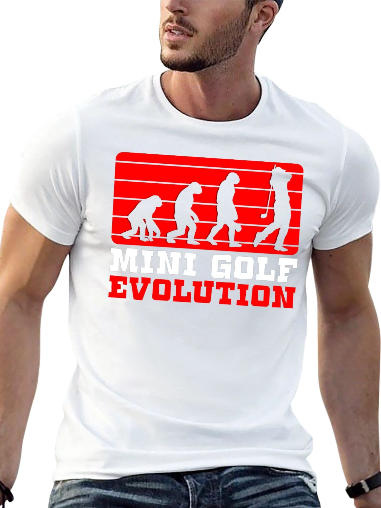 Mini Golf Evolution Tee - Funny Golfer T-Shirt