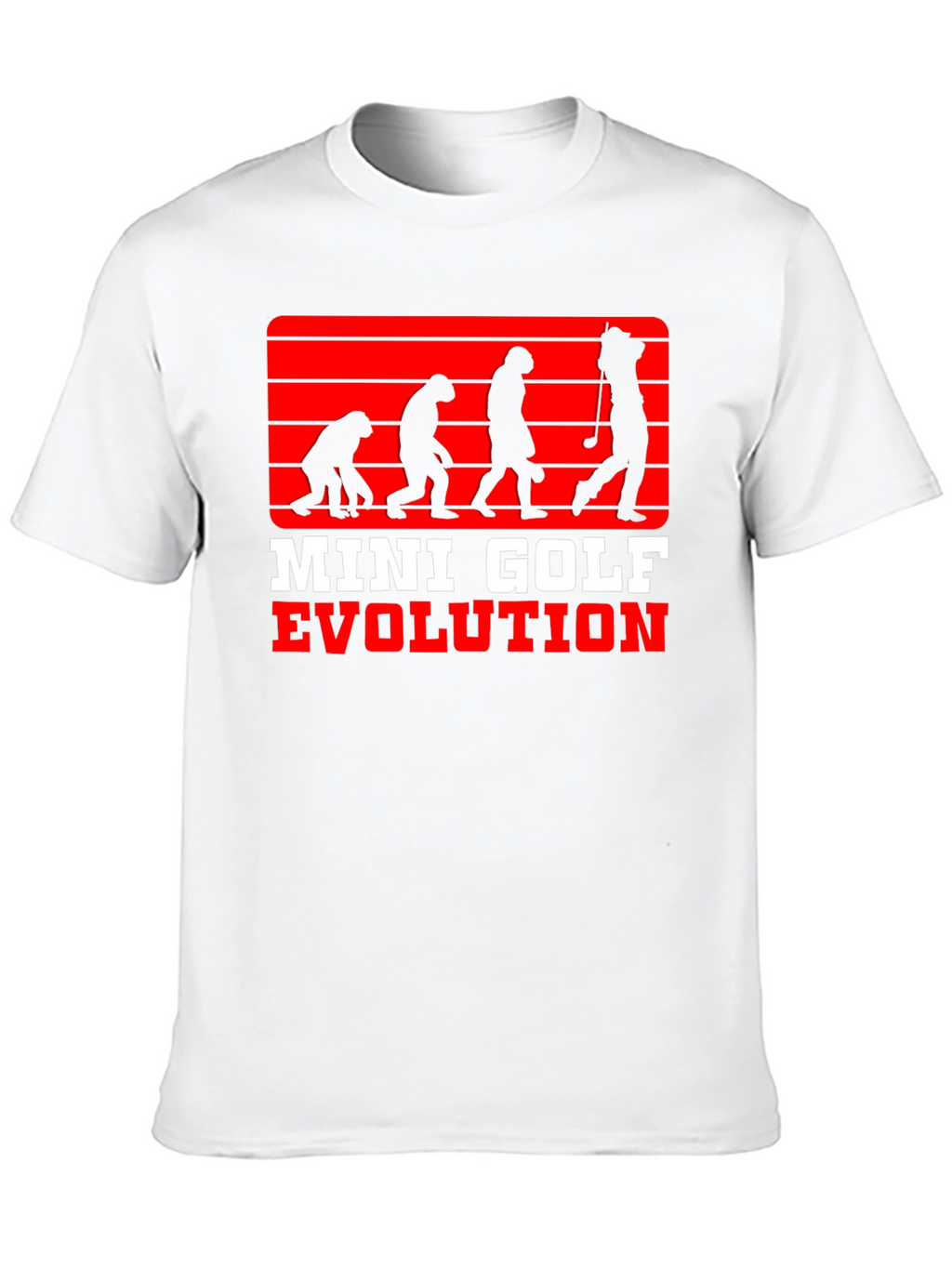 Mini Golf Evolution Tee - Funny Golfer T-Shirt