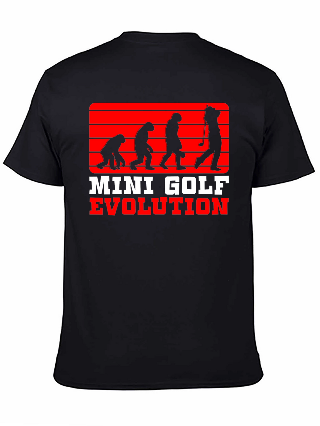 Mini Golf Evolution Tee - Funny Golfer T-Shirt