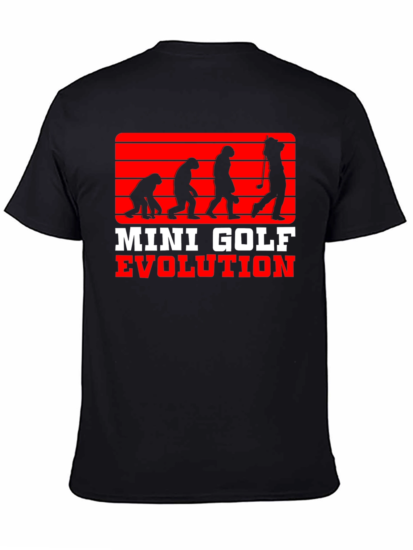 Mini Golf Evolution Tee - Funny Golfer T-Shirt