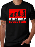 Mini Golf Evolution Tee - Funny Golfer T-Shirt