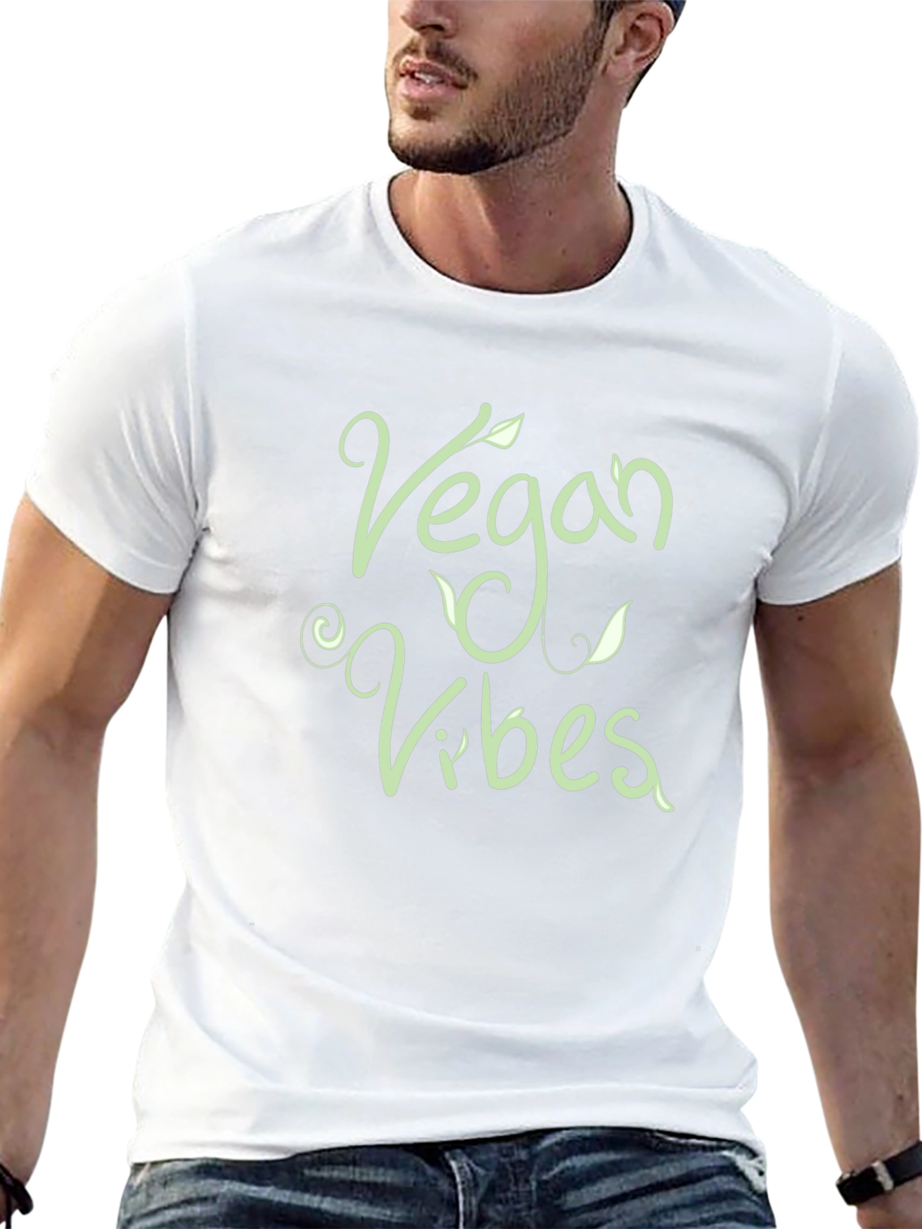 Vegan Vibes Black T-Shirt - Stylish & Comfortable