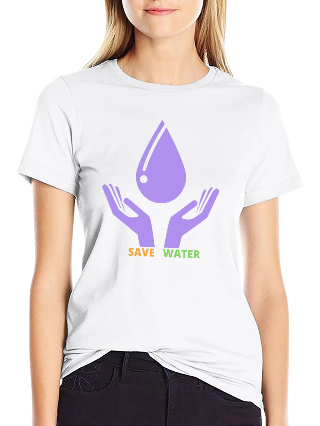 Save Water Graphic Print T-Shirt