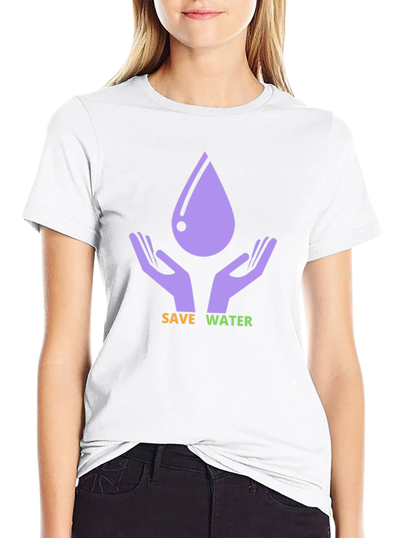 Save Water Graphic Print T-Shirt