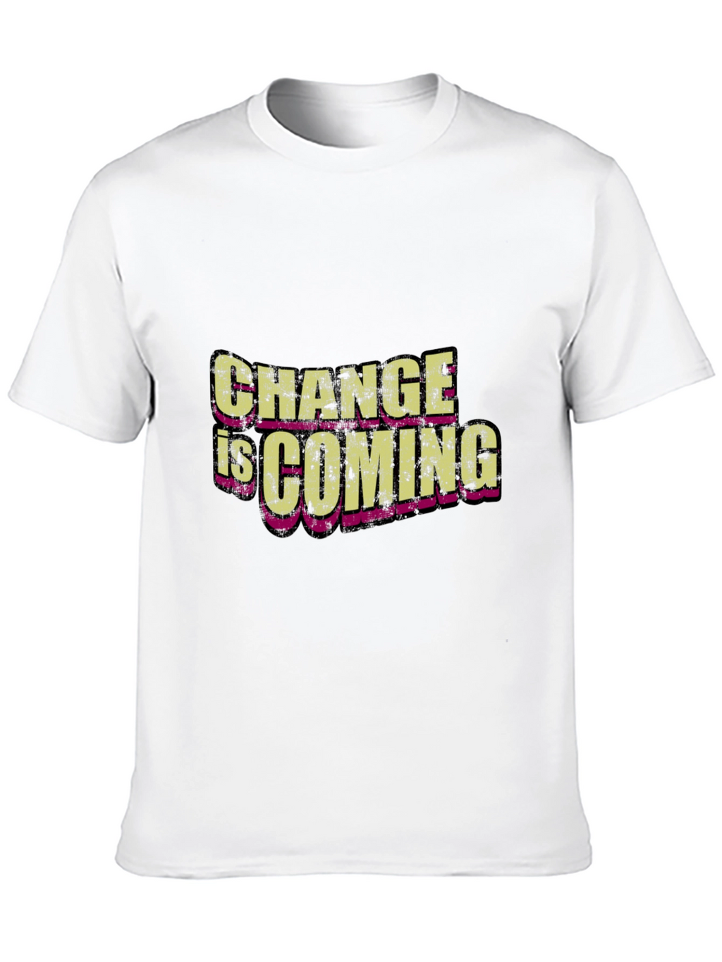 Change is Coming Black Graphic T-Shirt