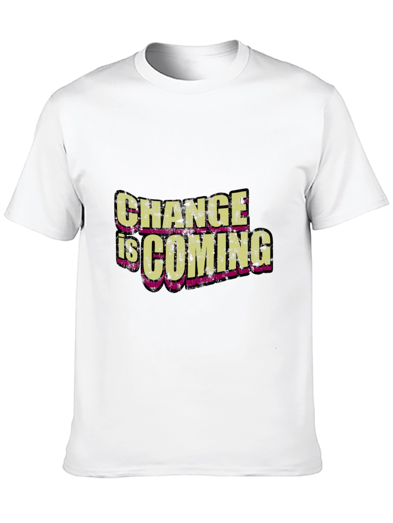 Change is Coming Black Graphic T-Shirt