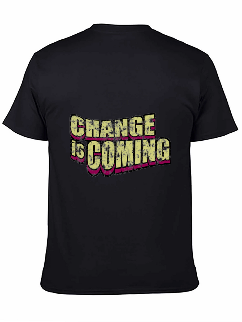 Change is Coming Black Graphic T-Shirt