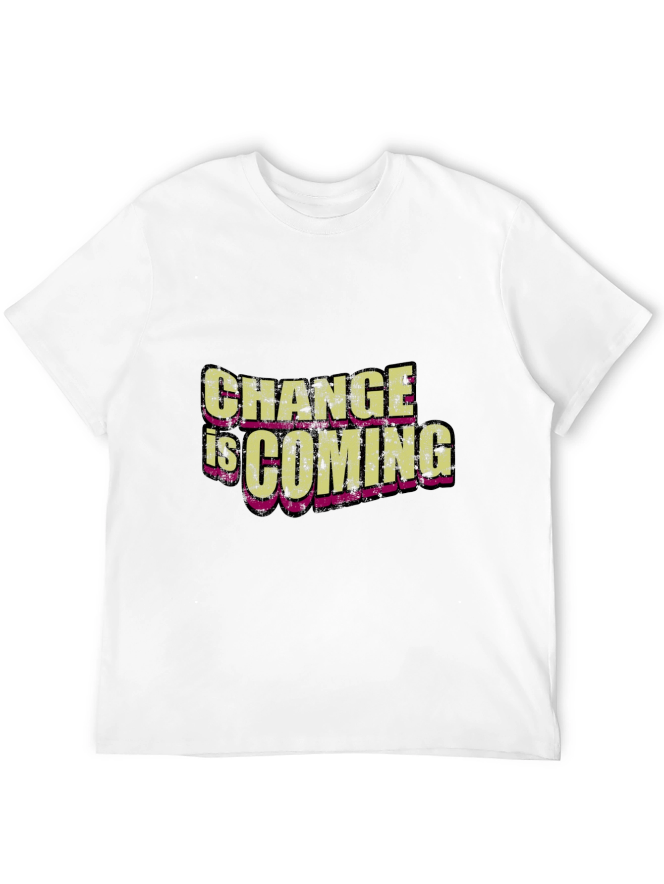Change is Coming Black Graphic T-Shirt