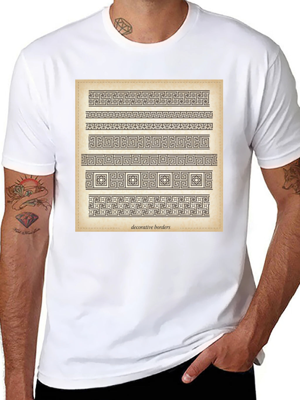Greek Key Decorative Borders T-Shirt