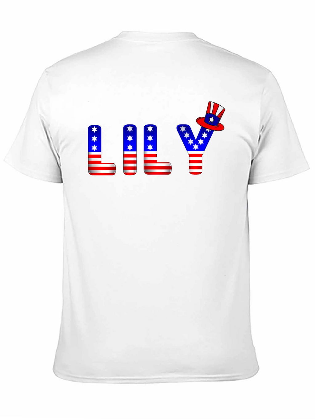 Patriotic LILY T-Shirt USA Flag Inspired Design