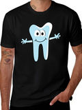 Cartoon Tooth Graphic Tee