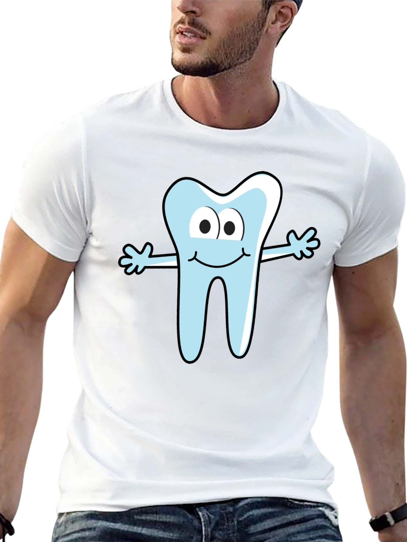 Cartoon Tooth Graphic Tee