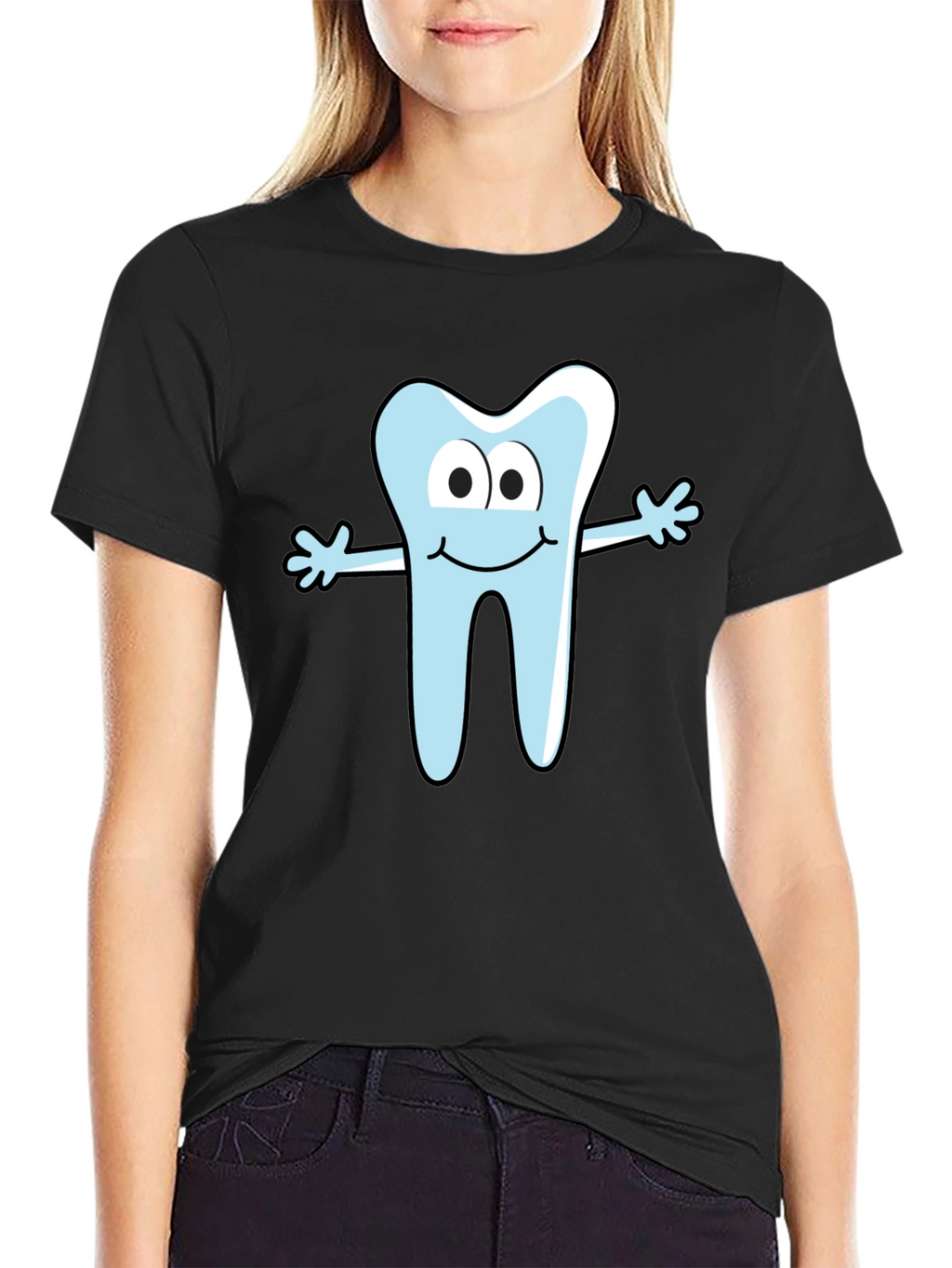 Cartoon Tooth Graphic Tee