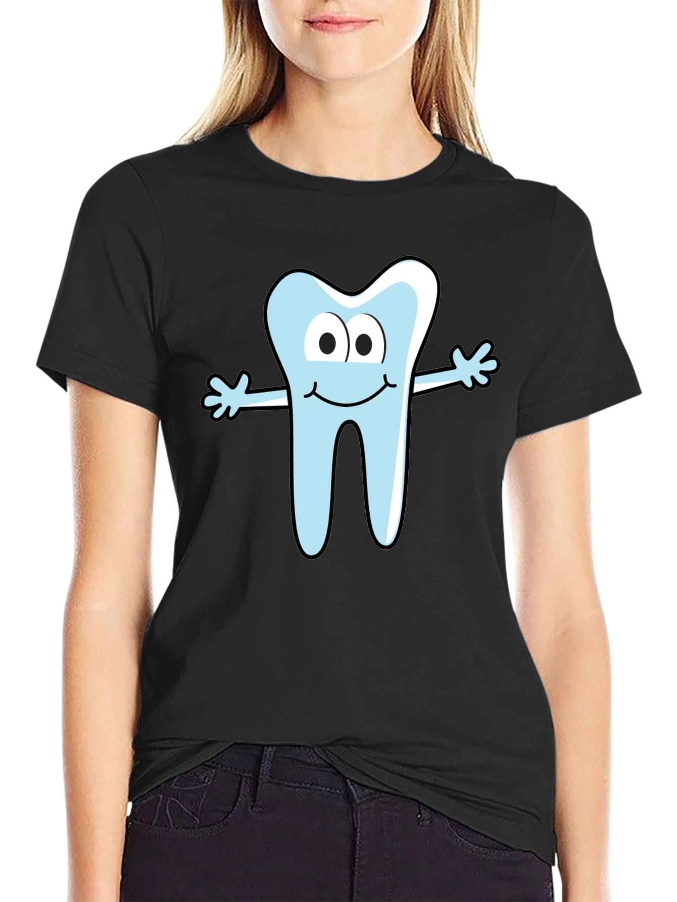 Cartoon Tooth Graphic Tee