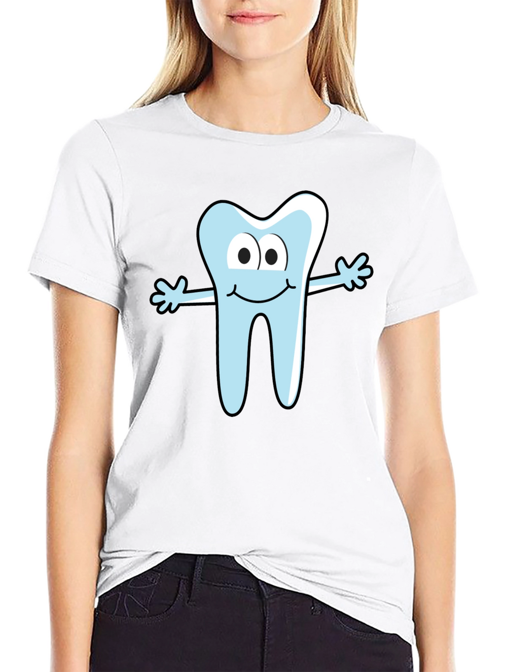 Cartoon Tooth Graphic Tee