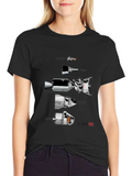 NASA Spacecraft Evolution Black T-Shirt