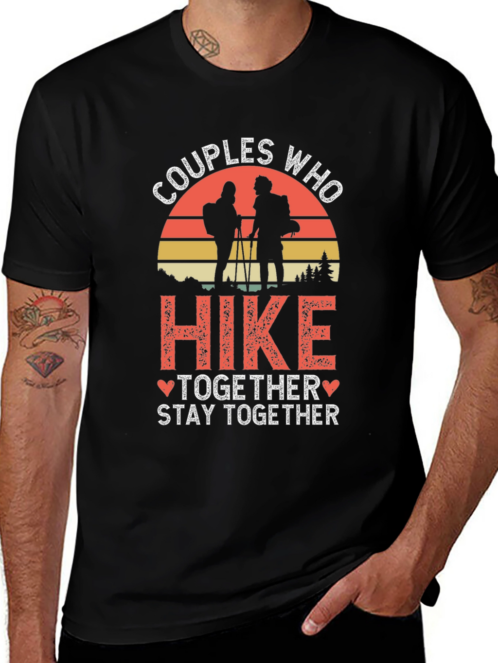 Couples Who Hike Together Stay Together Tee