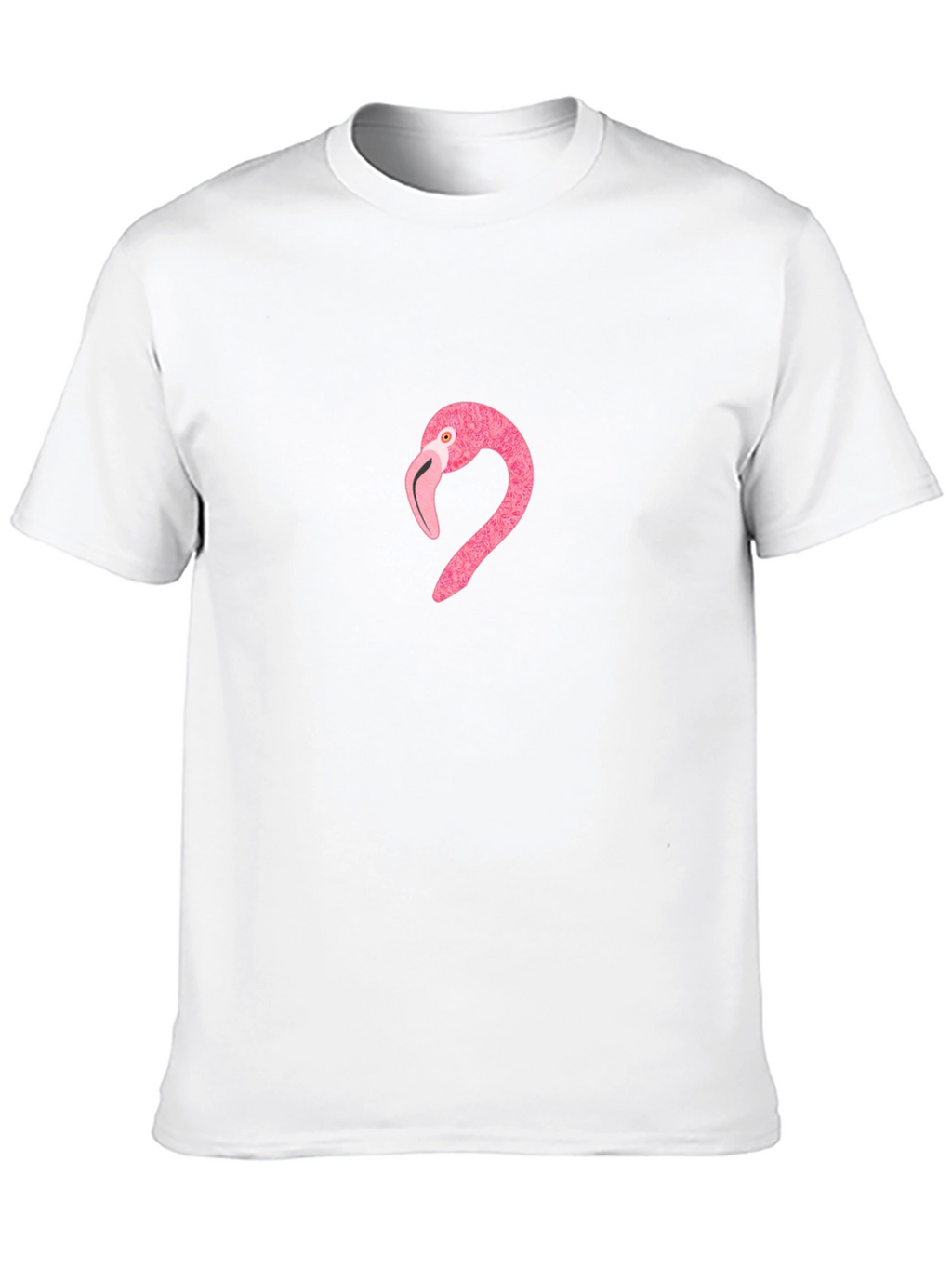 Pink Flamingo Graphic T-Shirt - Casual Black Tee
