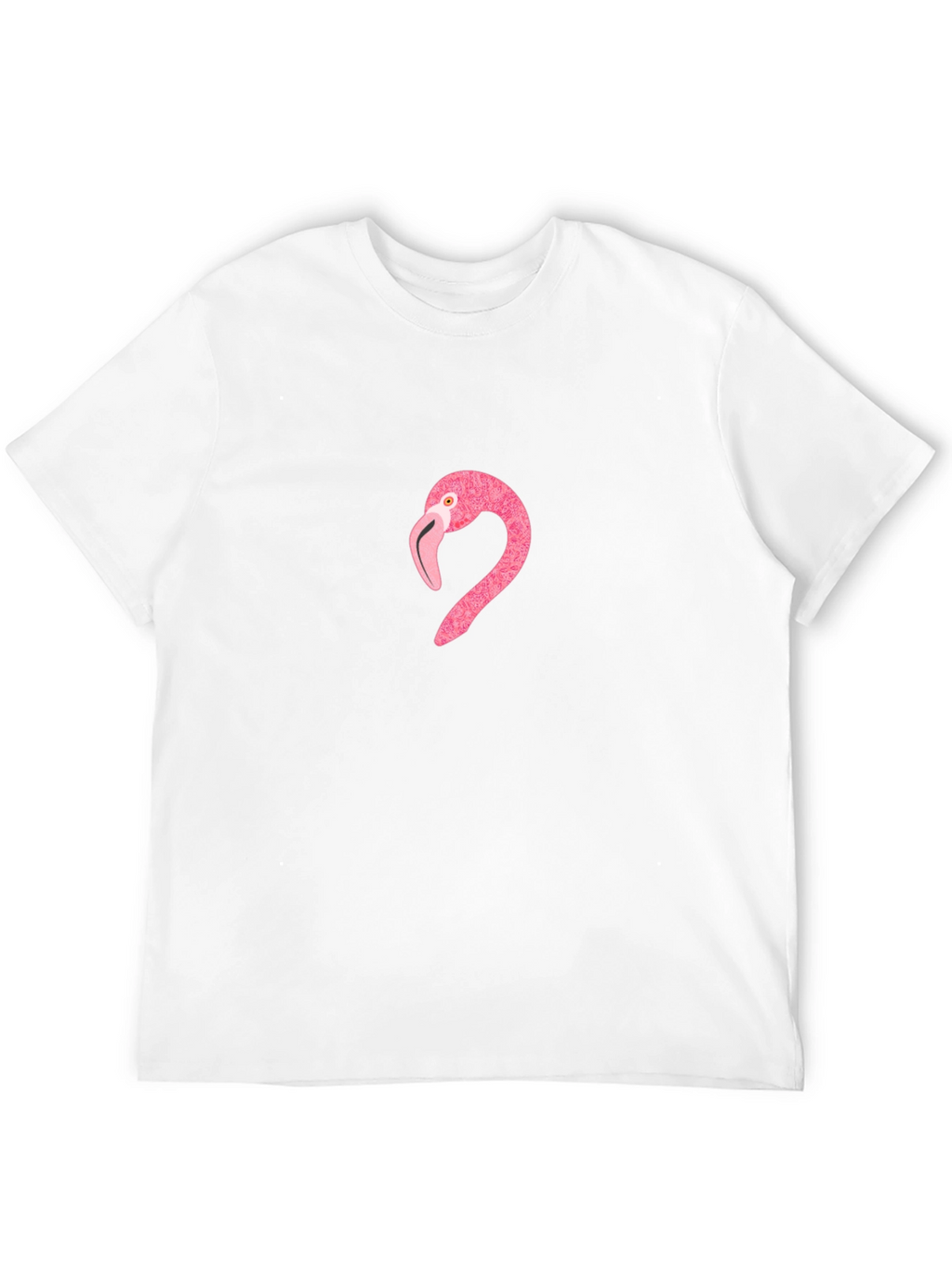 Pink Flamingo Graphic T-Shirt - Casual Black Tee