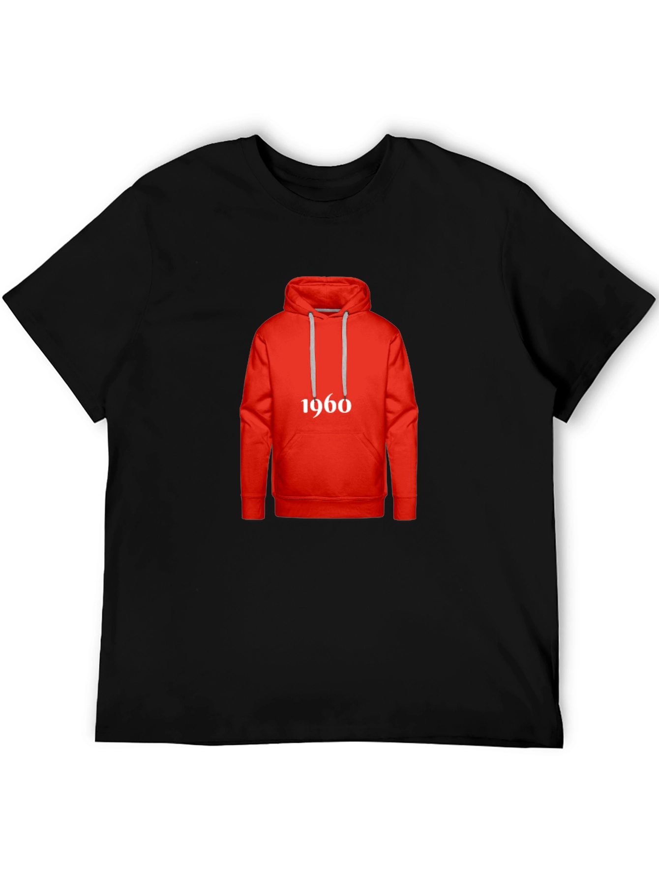 Retro 1960s Hoodie Design T-Shirt - Classic Style