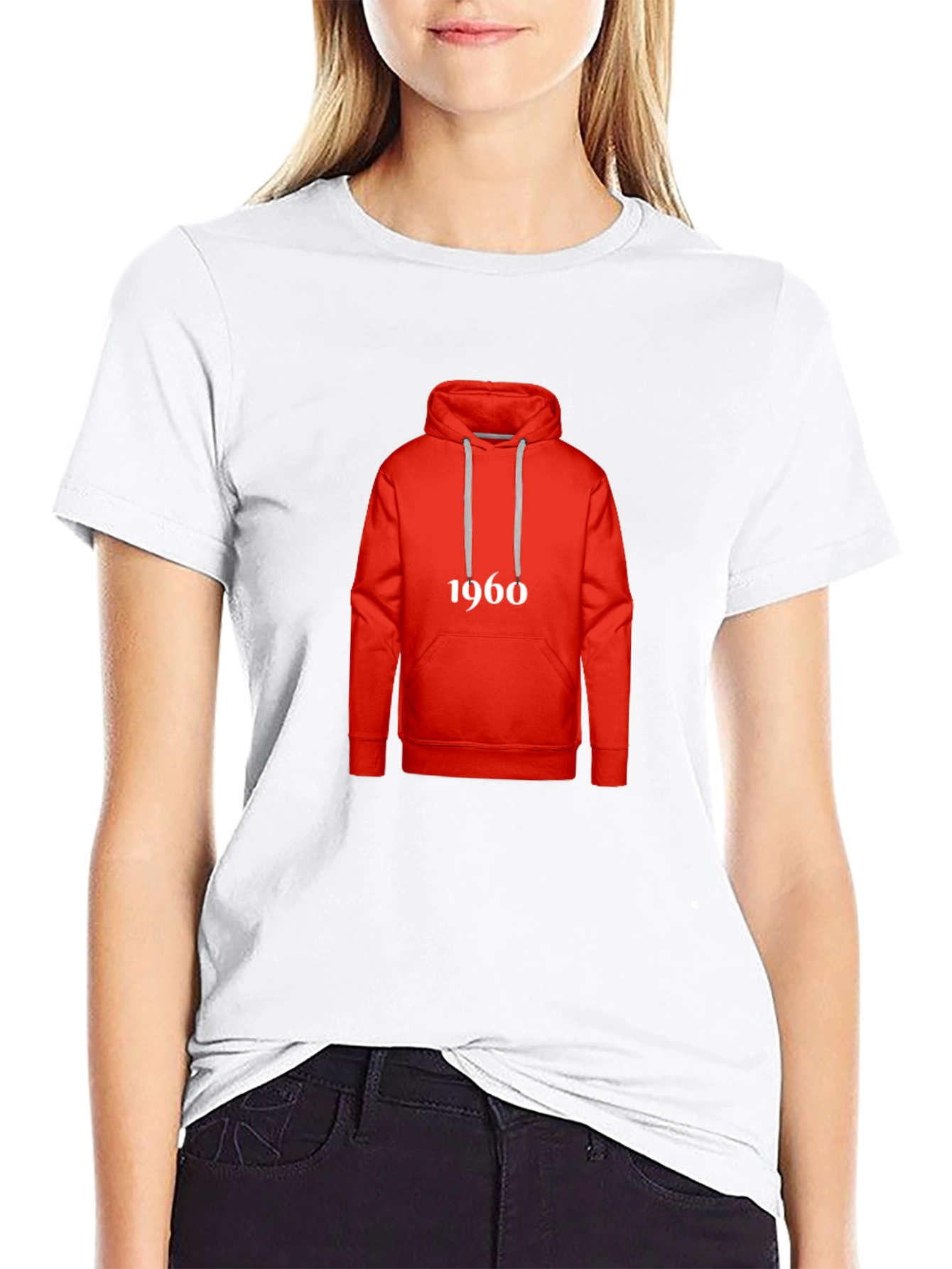 Retro 1960s Hoodie Design T-Shirt - Classic Style