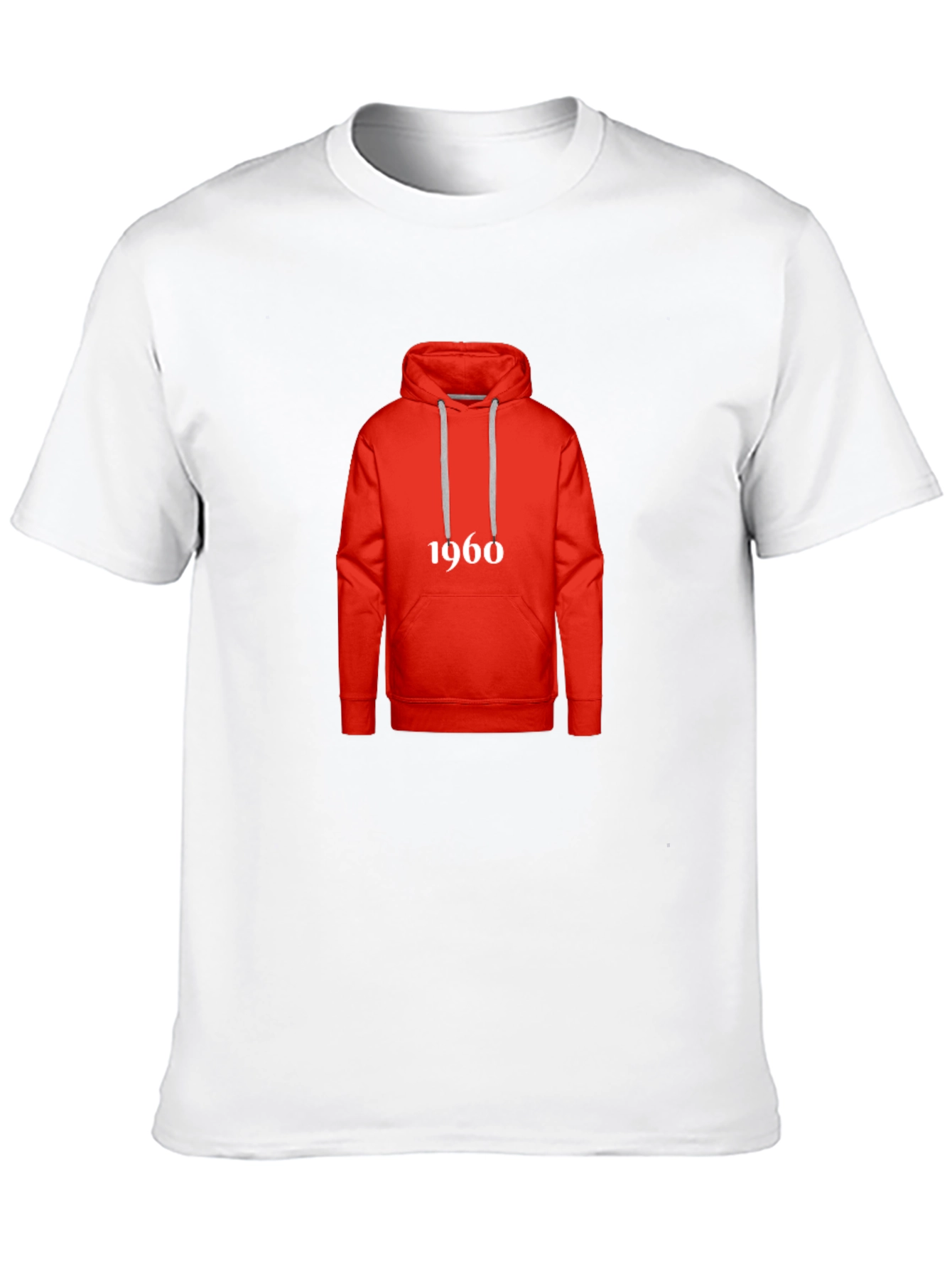 Retro 1960s Hoodie Design T-Shirt - Classic Style