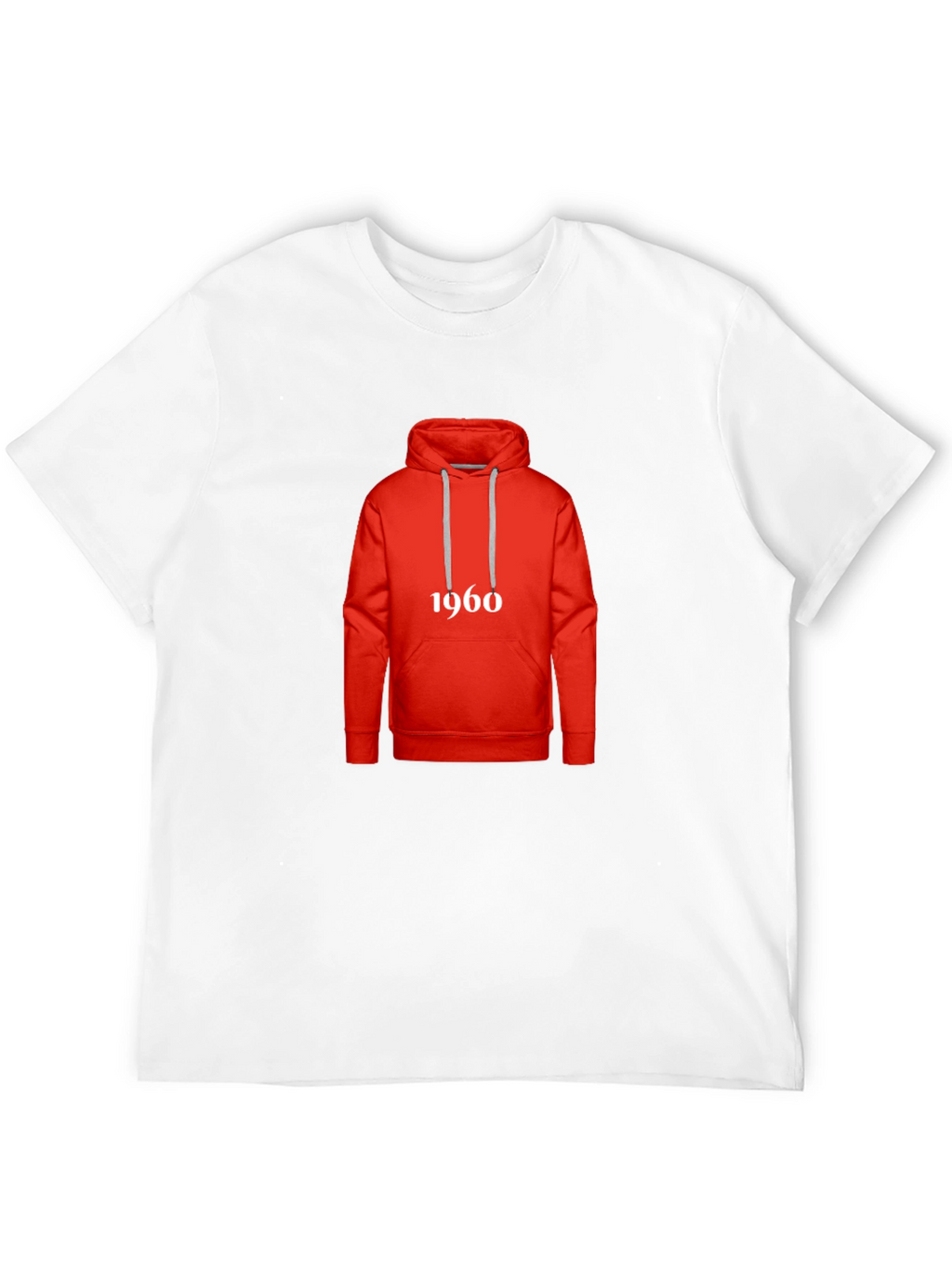 Retro 1960s Hoodie Design T-Shirt - Classic Style