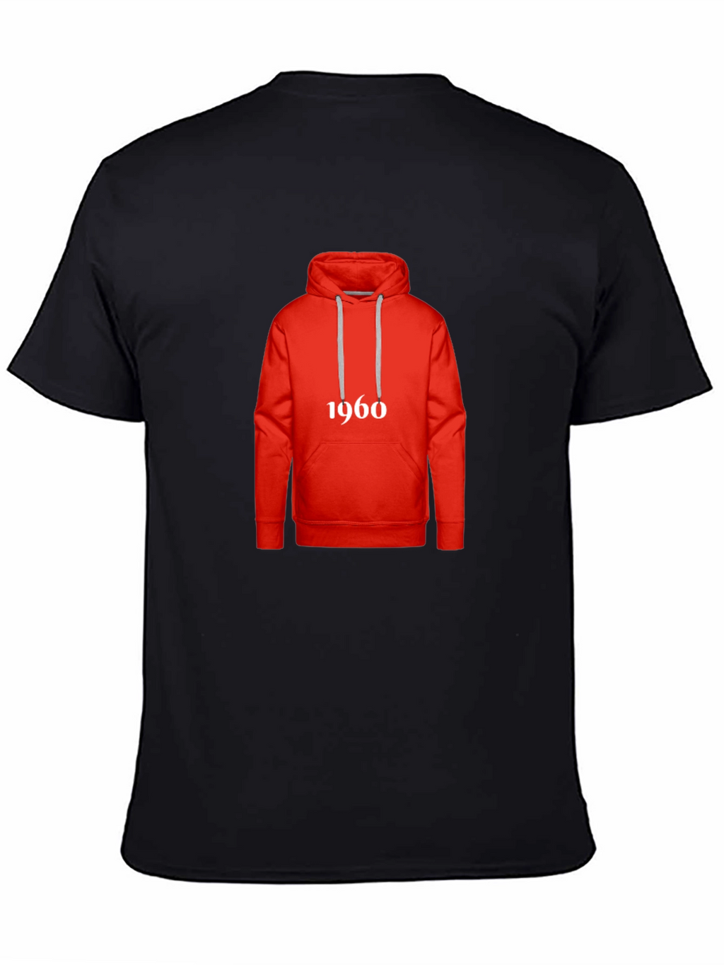 Retro 1960s Hoodie Design T-Shirt - Classic Style