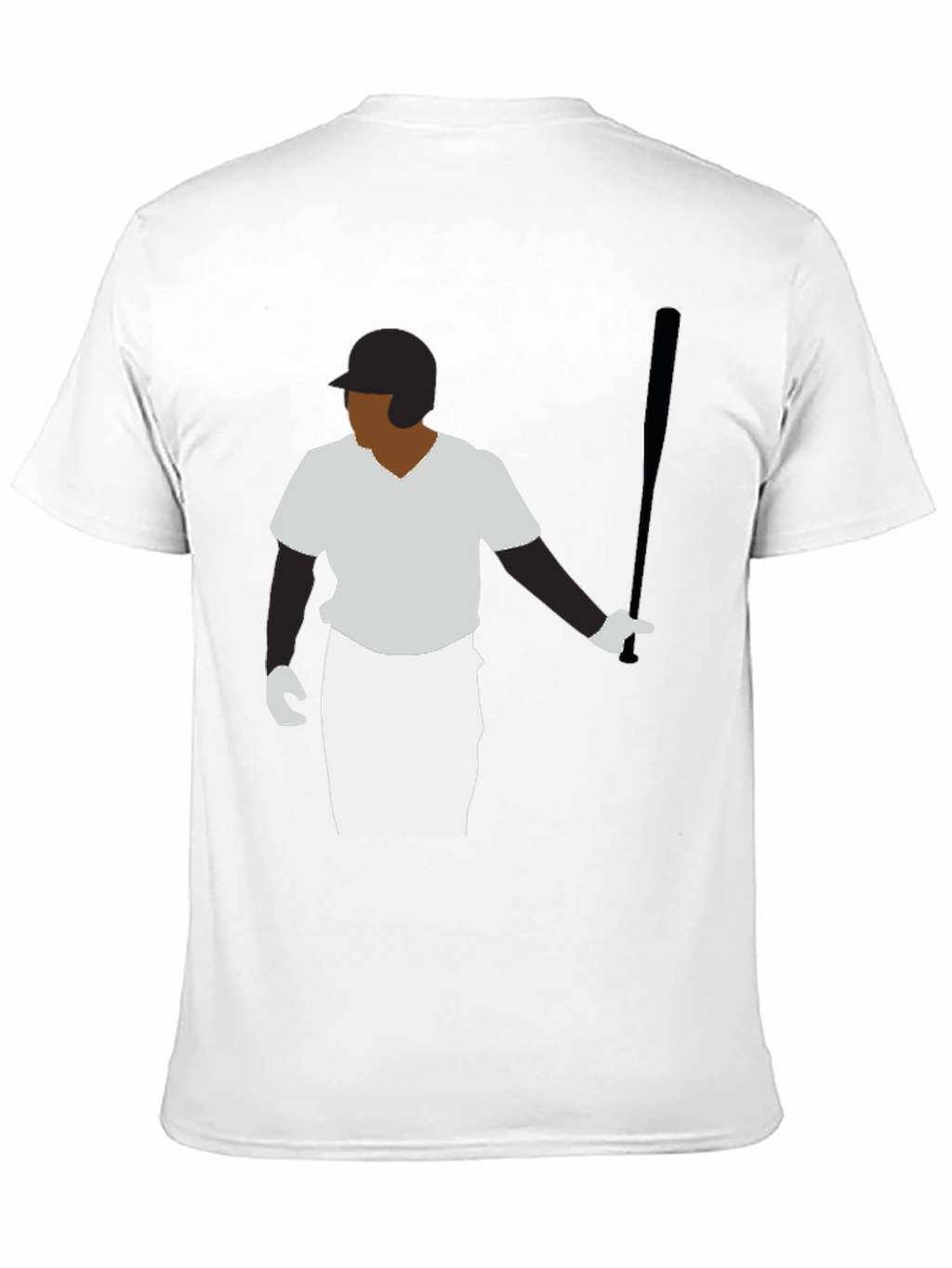 Baseball Player Graphic Tee - Black T-Shirt