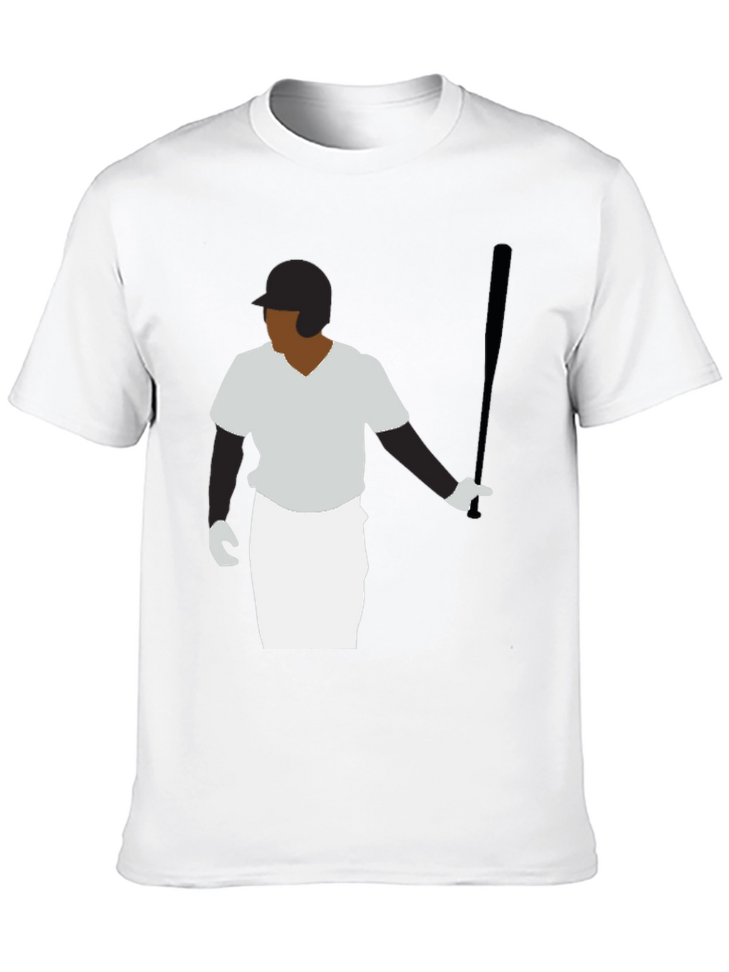 Baseball Player Graphic Tee - Black T-Shirt