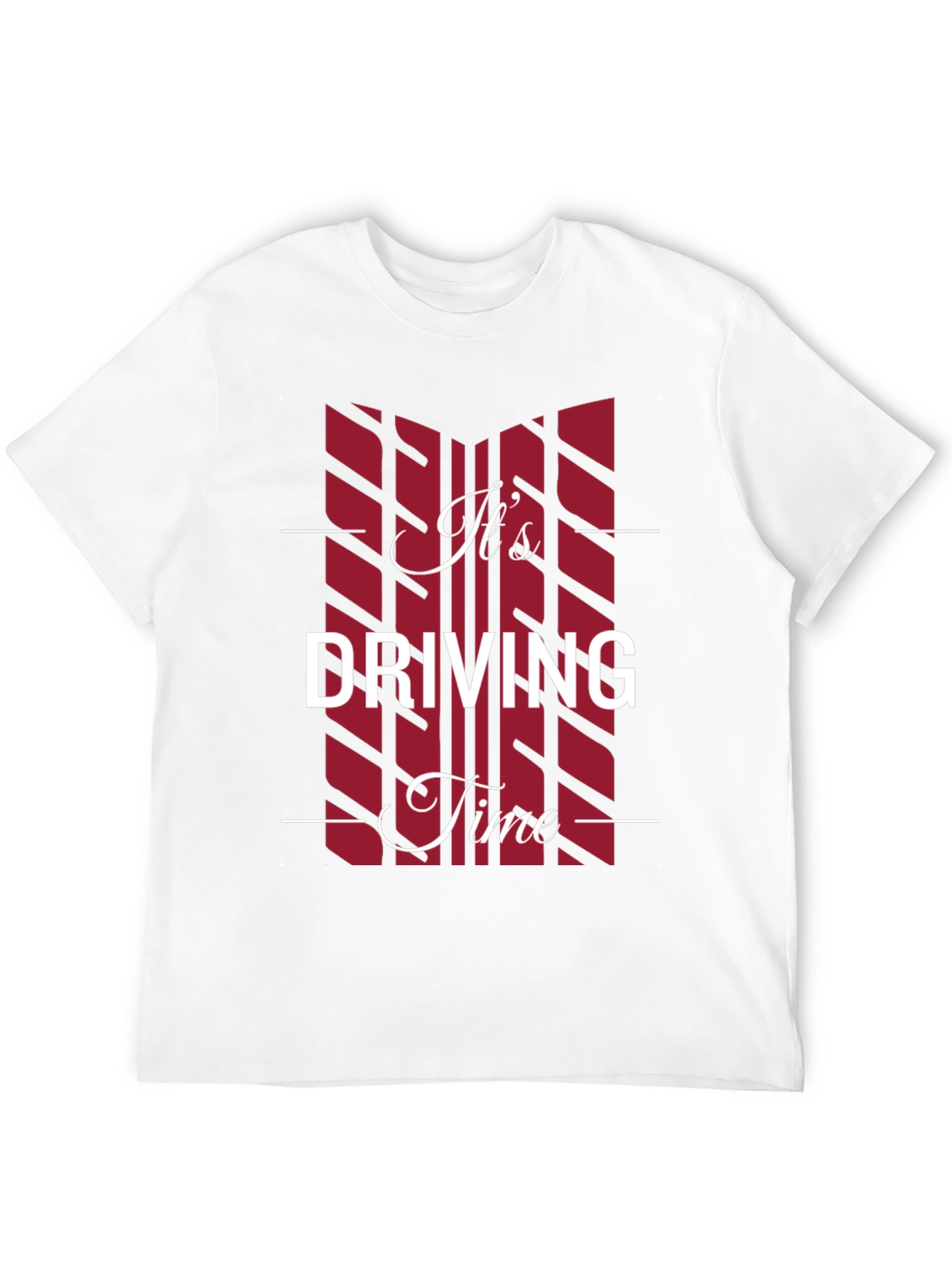 Its Driving Time Black Graphic T-Shirt