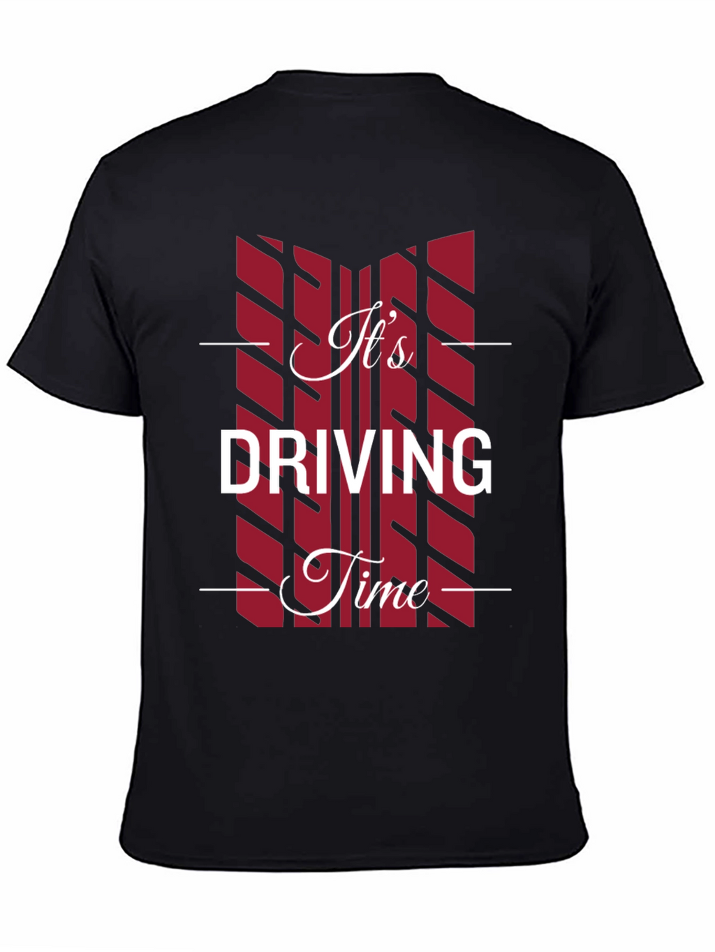 Its Driving Time Black Graphic T-Shirt