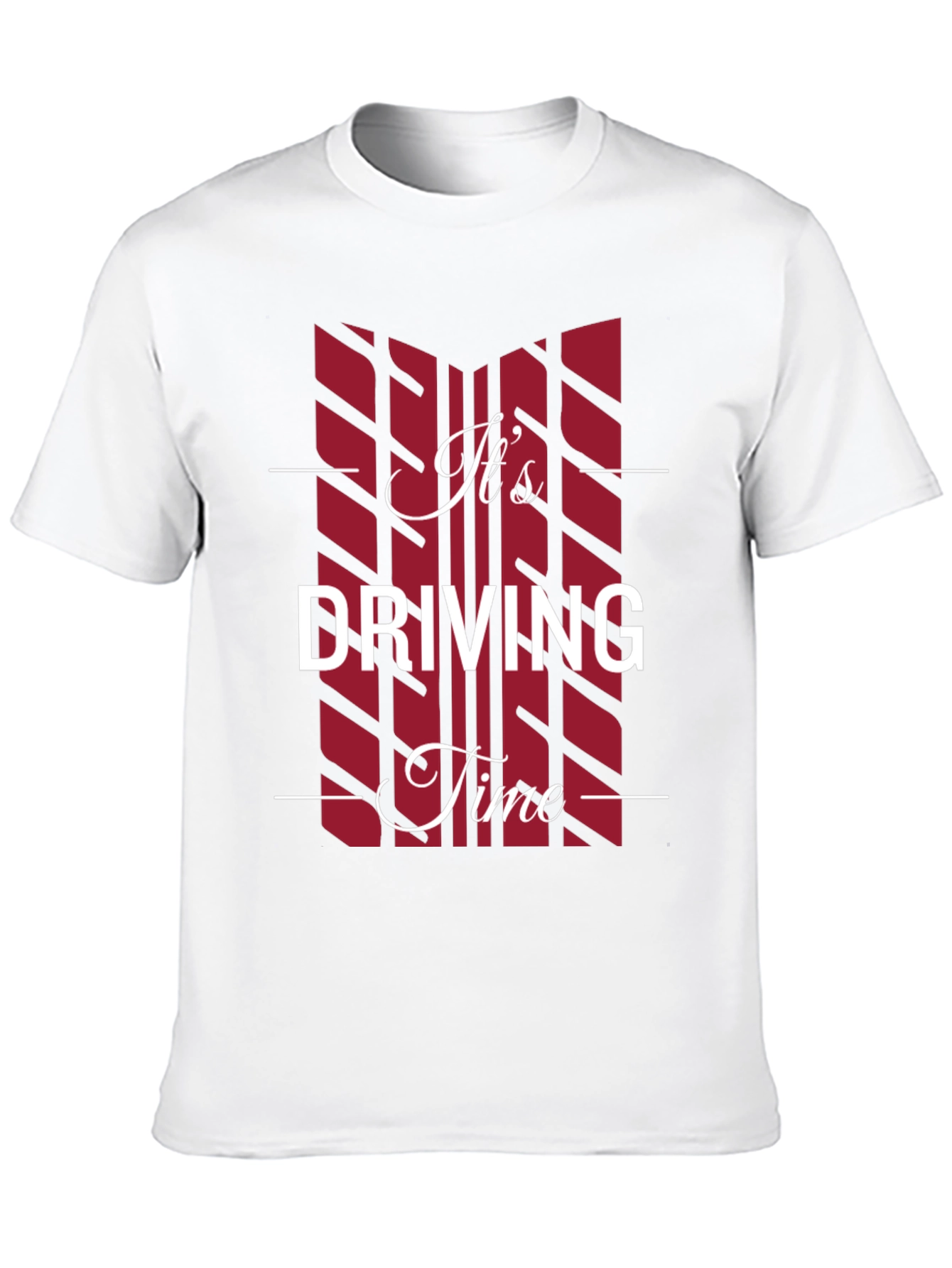 Its Driving Time Black Graphic T-Shirt