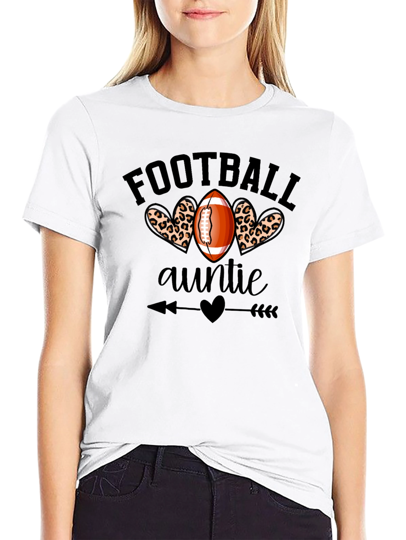 Football Auntie Graphic Tee