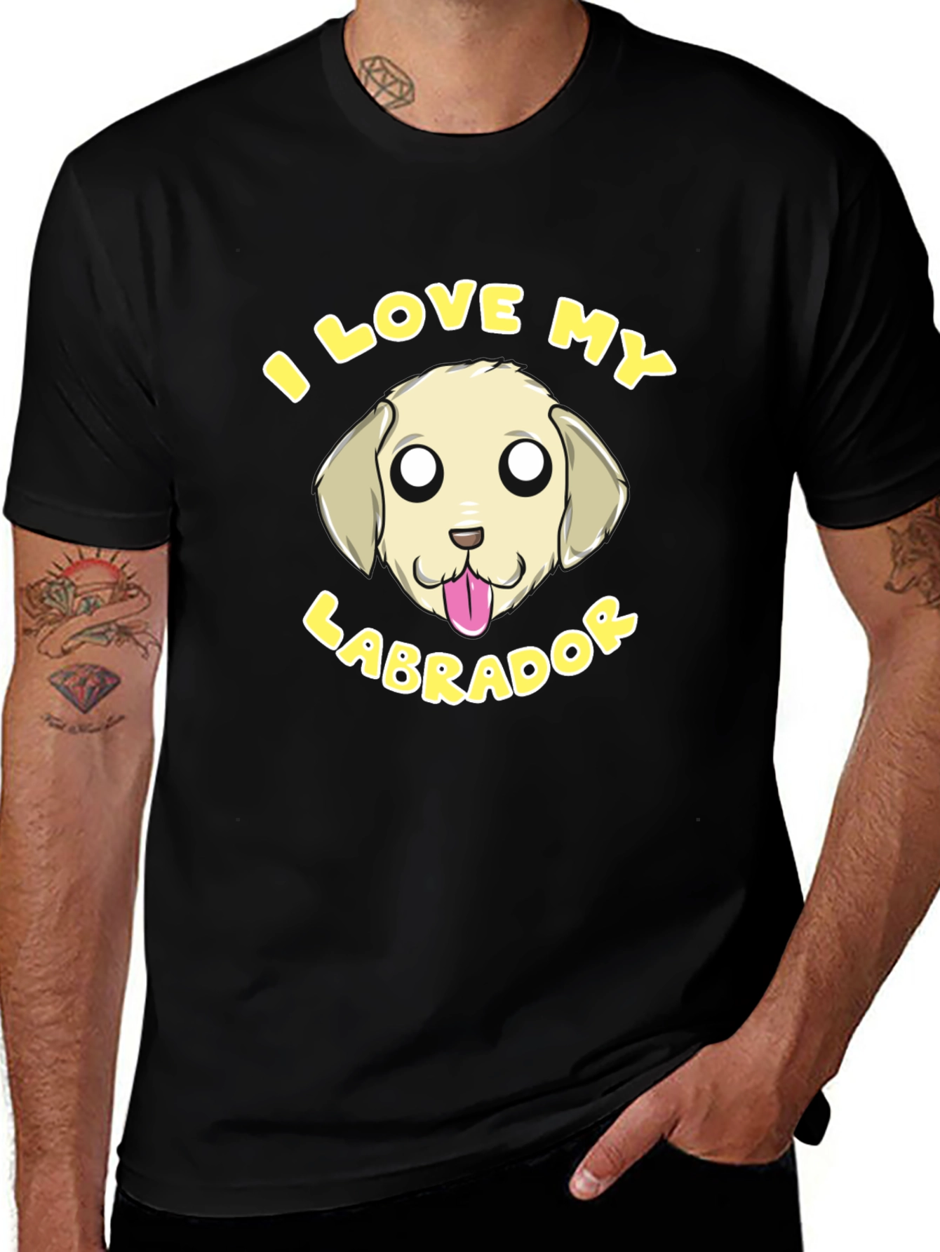 I Love My Labrador T-Shirt - Cute Dog Graphic Tee
