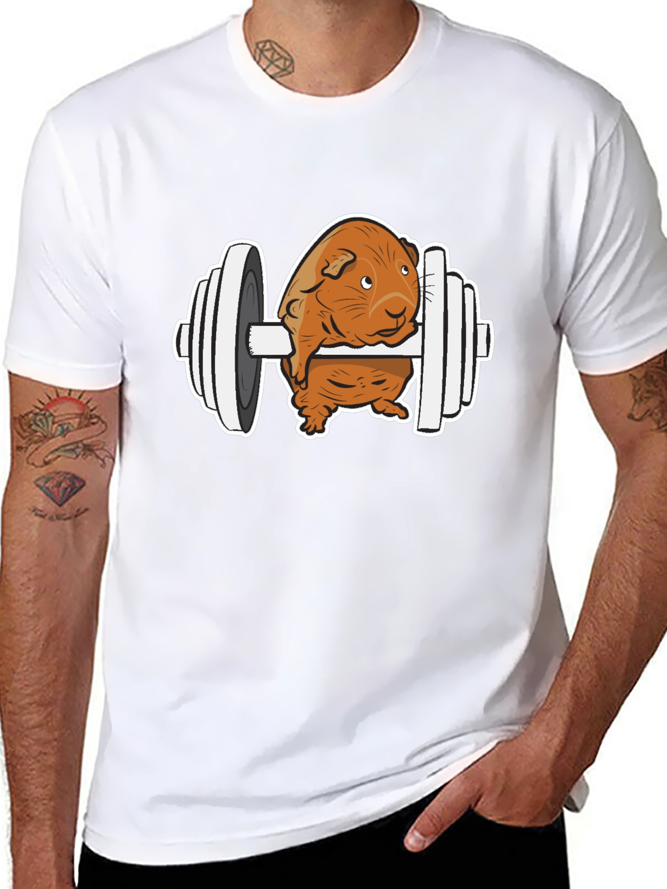 Guinea Pig Gym T-Shirt - Funny Workout Tee