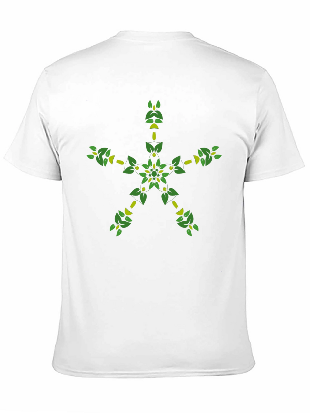 Botanical Star Graphic Black T-Shirt