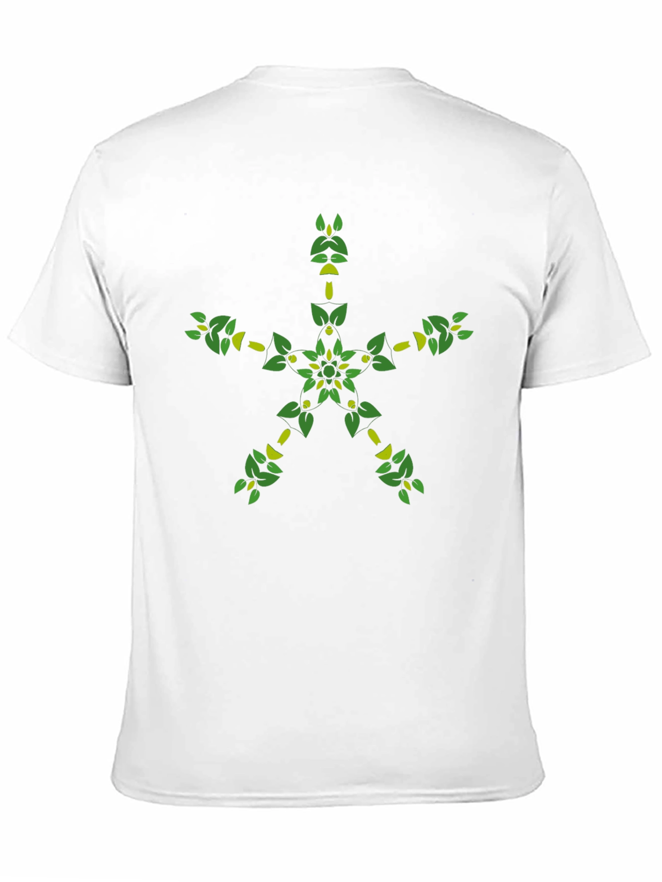 Botanical Star Graphic Black T-Shirt