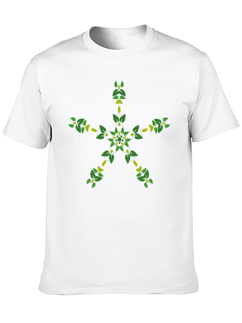 Botanical Star Graphic Black T-Shirt