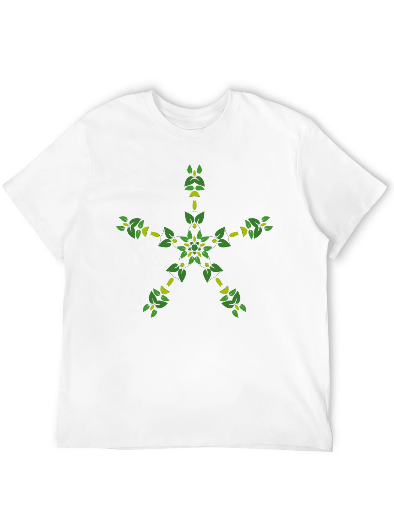 Botanical Star Graphic Black T-Shirt