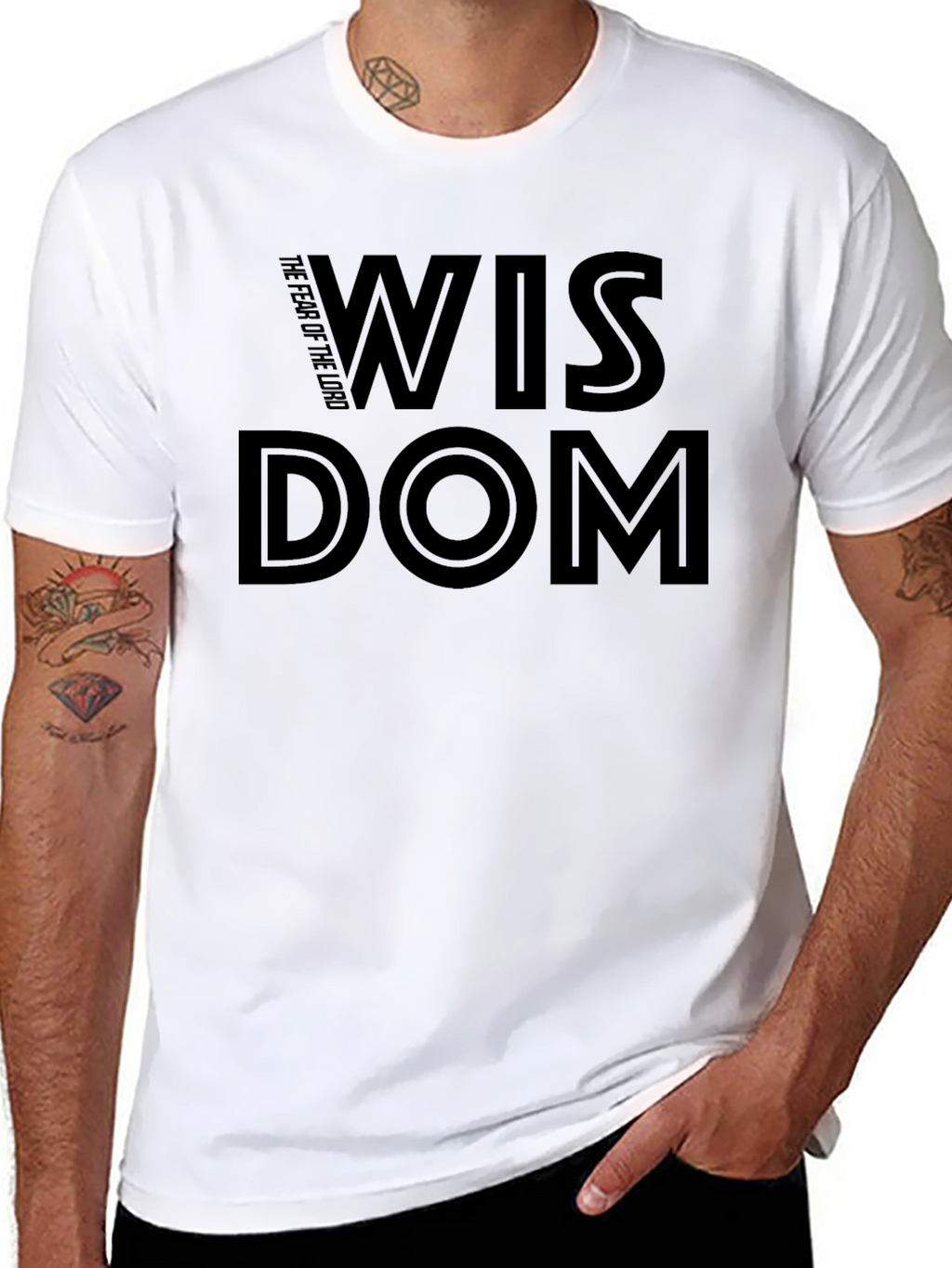 Wisdom Graphic Black Tee