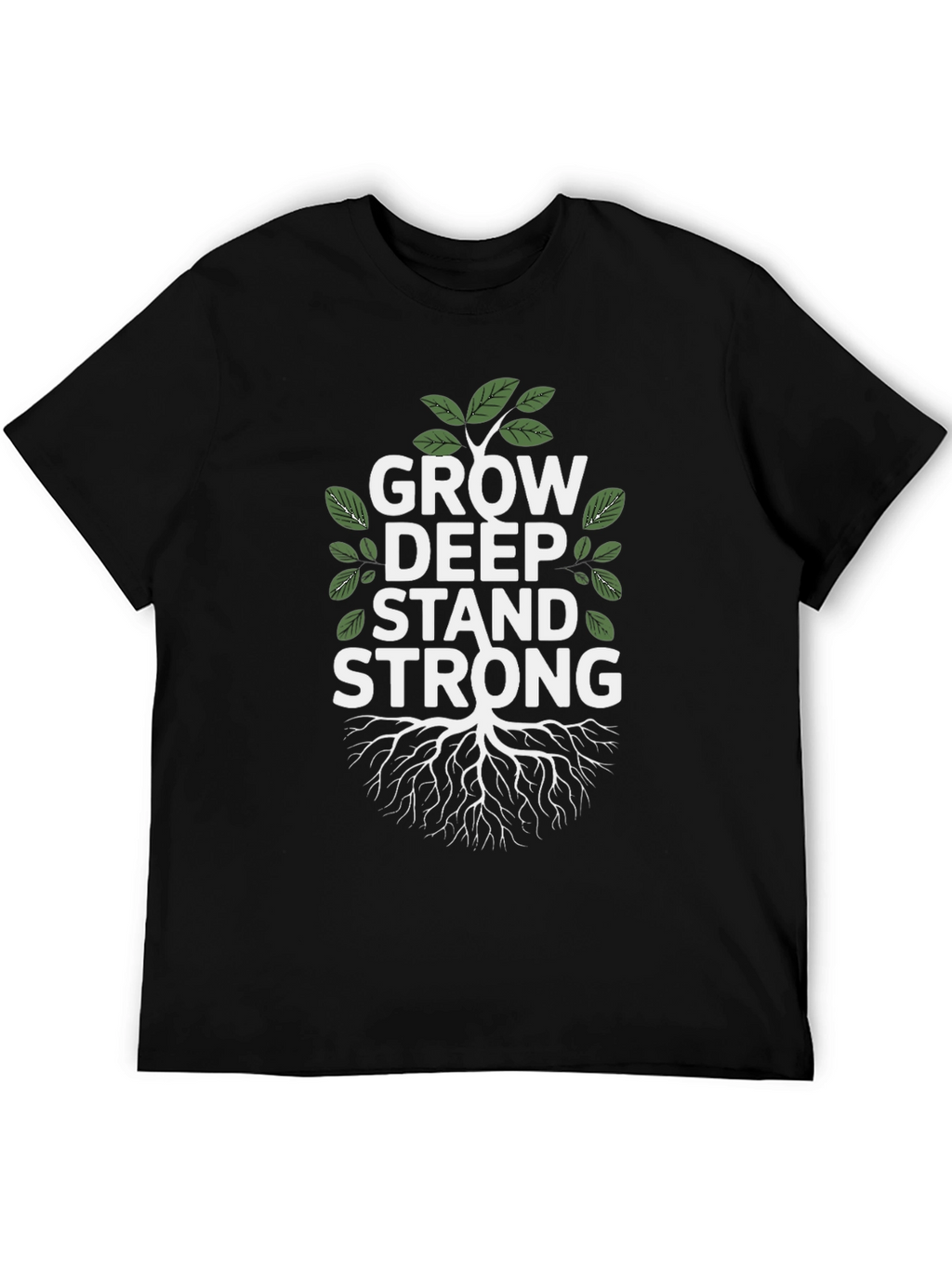 Grow Deep Stand Strong Tree Graphic Tee