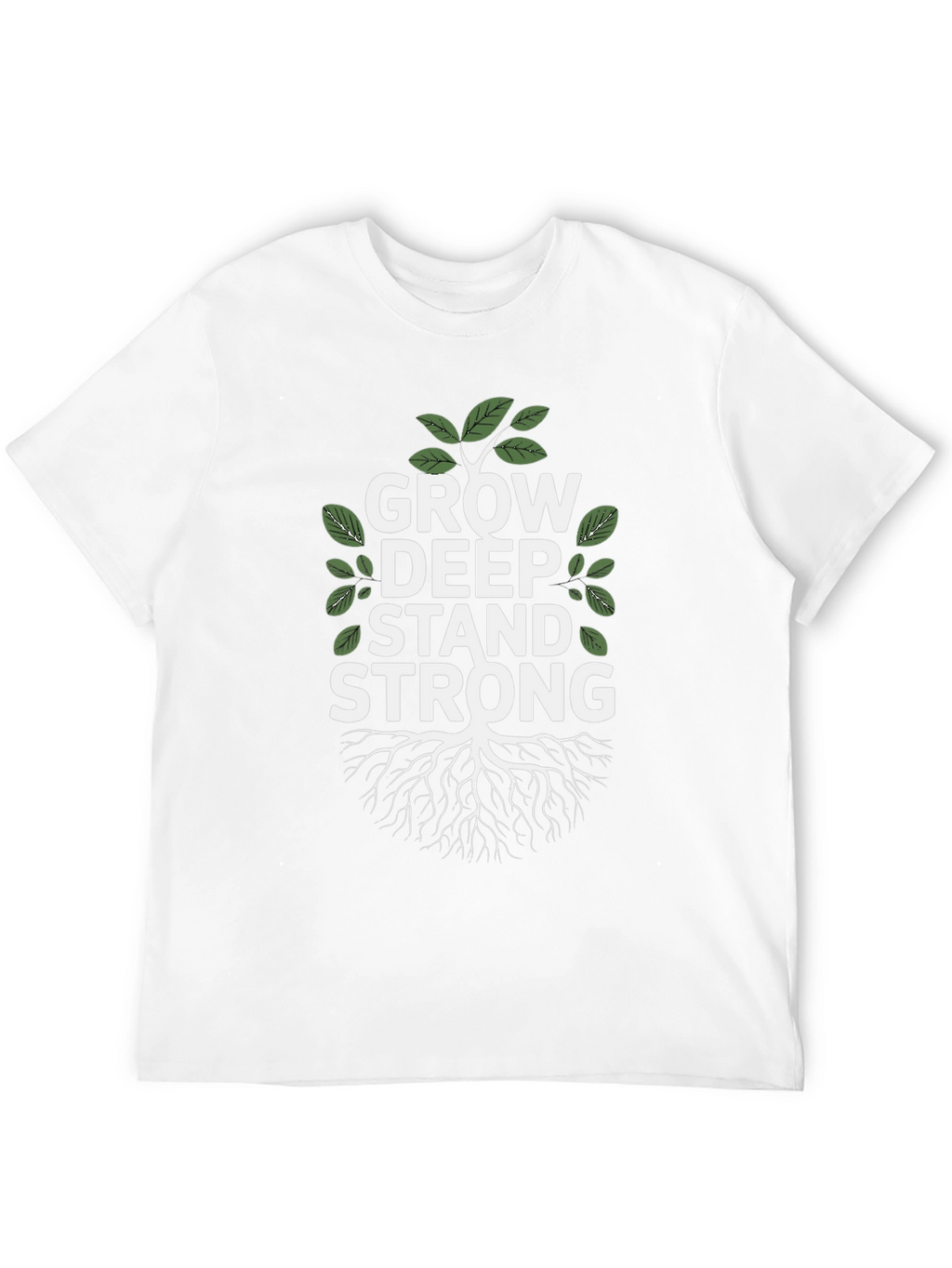 Grow Deep Stand Strong Tree Graphic Tee