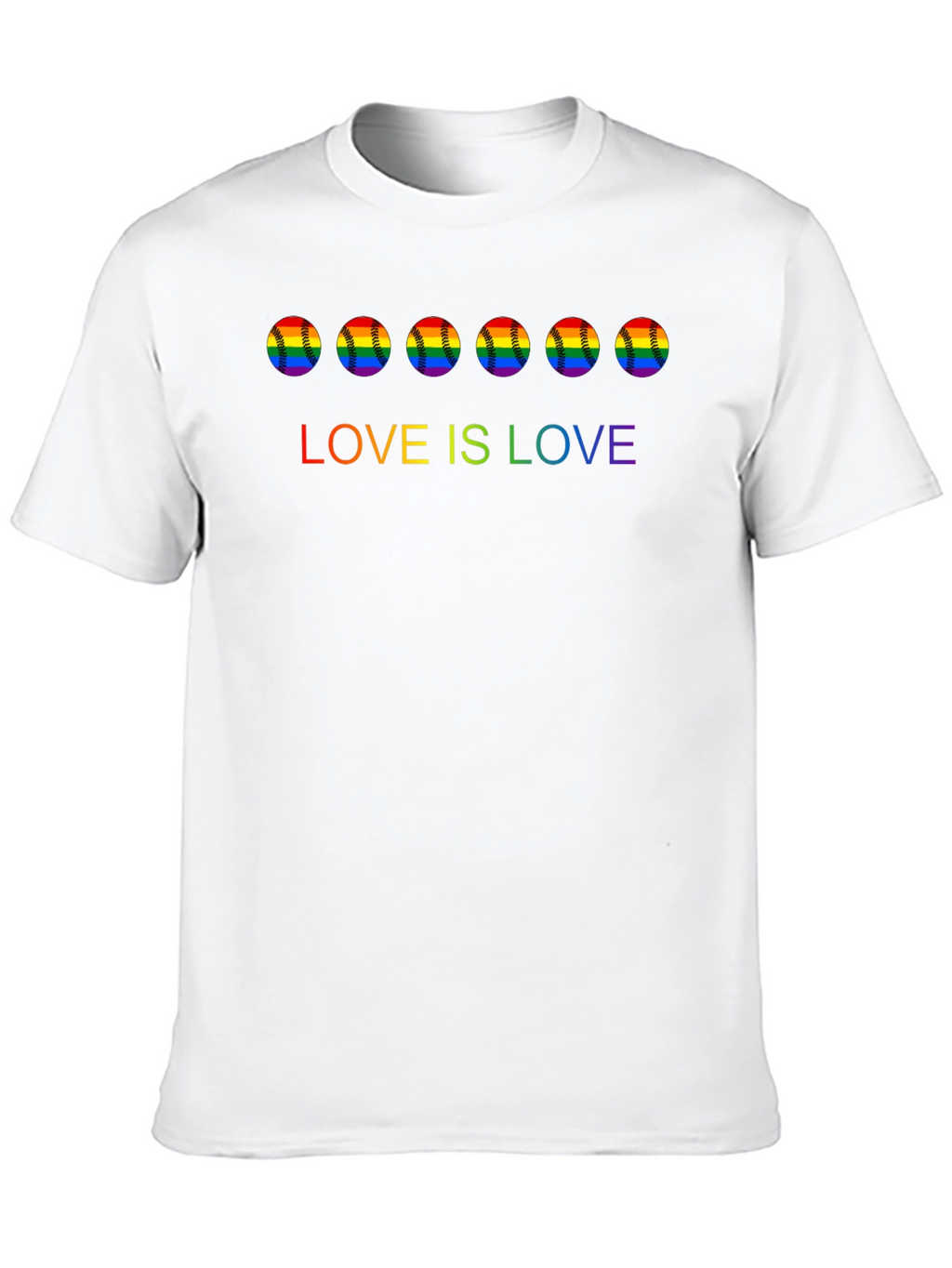 Love is Love Baseball Pride T-Shirt