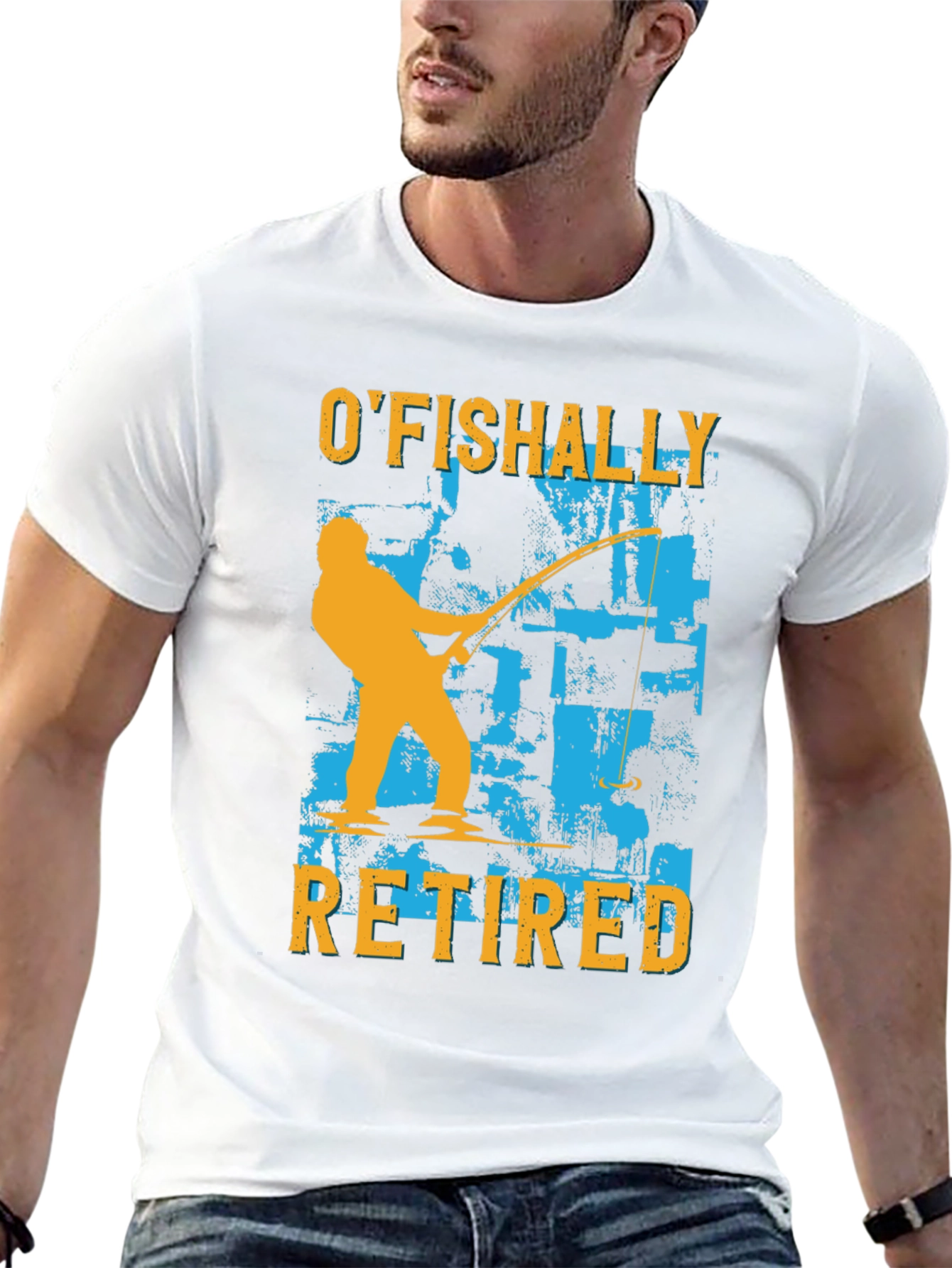 OFishally Retired Mens T-Shirt - Fishing Retirement Tee
