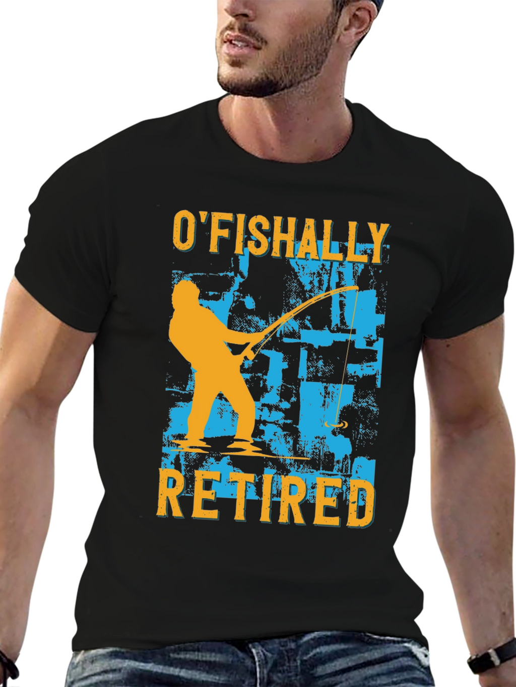 OFishally Retired Mens T-Shirt - Fishing Retirement Tee