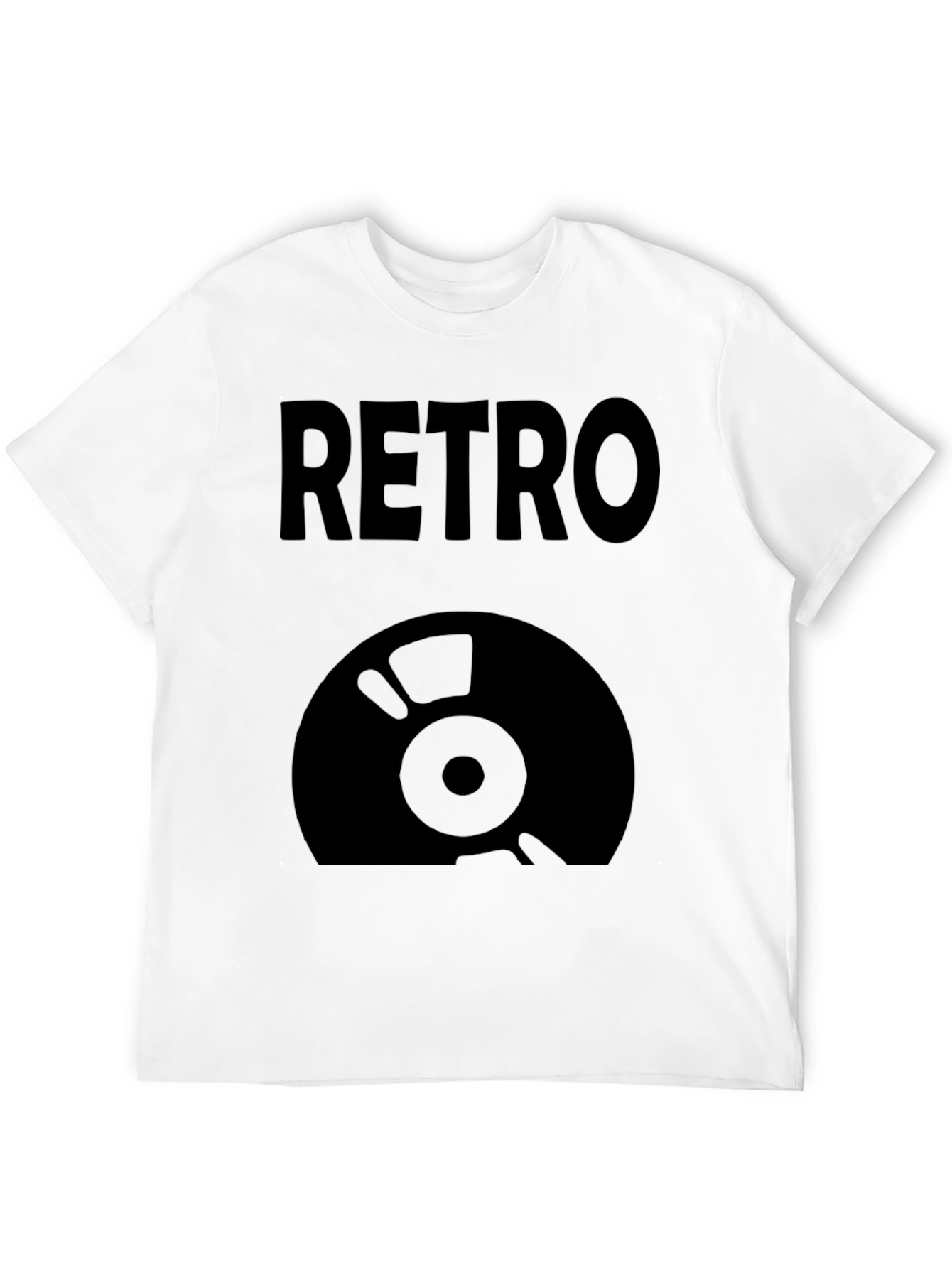 Retro Vinyl Record Graphic T-Shirt